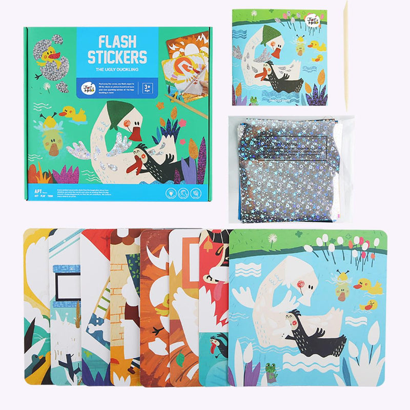 THE UGLY DUCKLING FLASH STICKERS CRAFT KIT - John Cootes