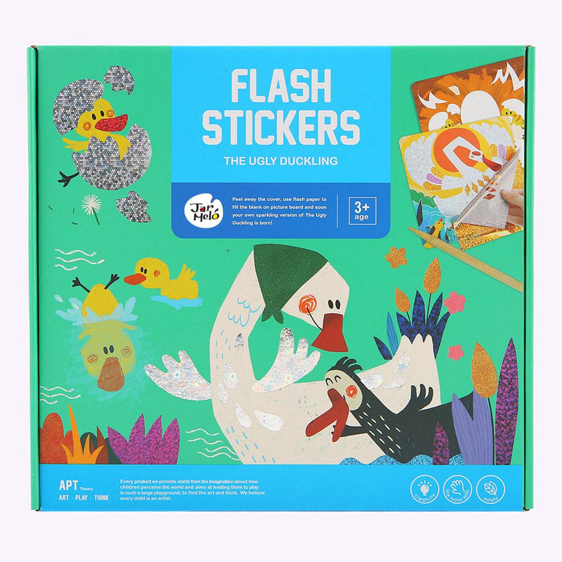 THE UGLY DUCKLING FLASH STICKERS CRAFT KIT - John Cootes