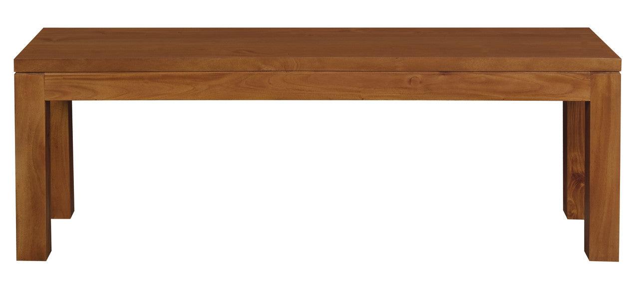 Tilda Solid Mahogany Bench (Light Pecan) - John Cootes