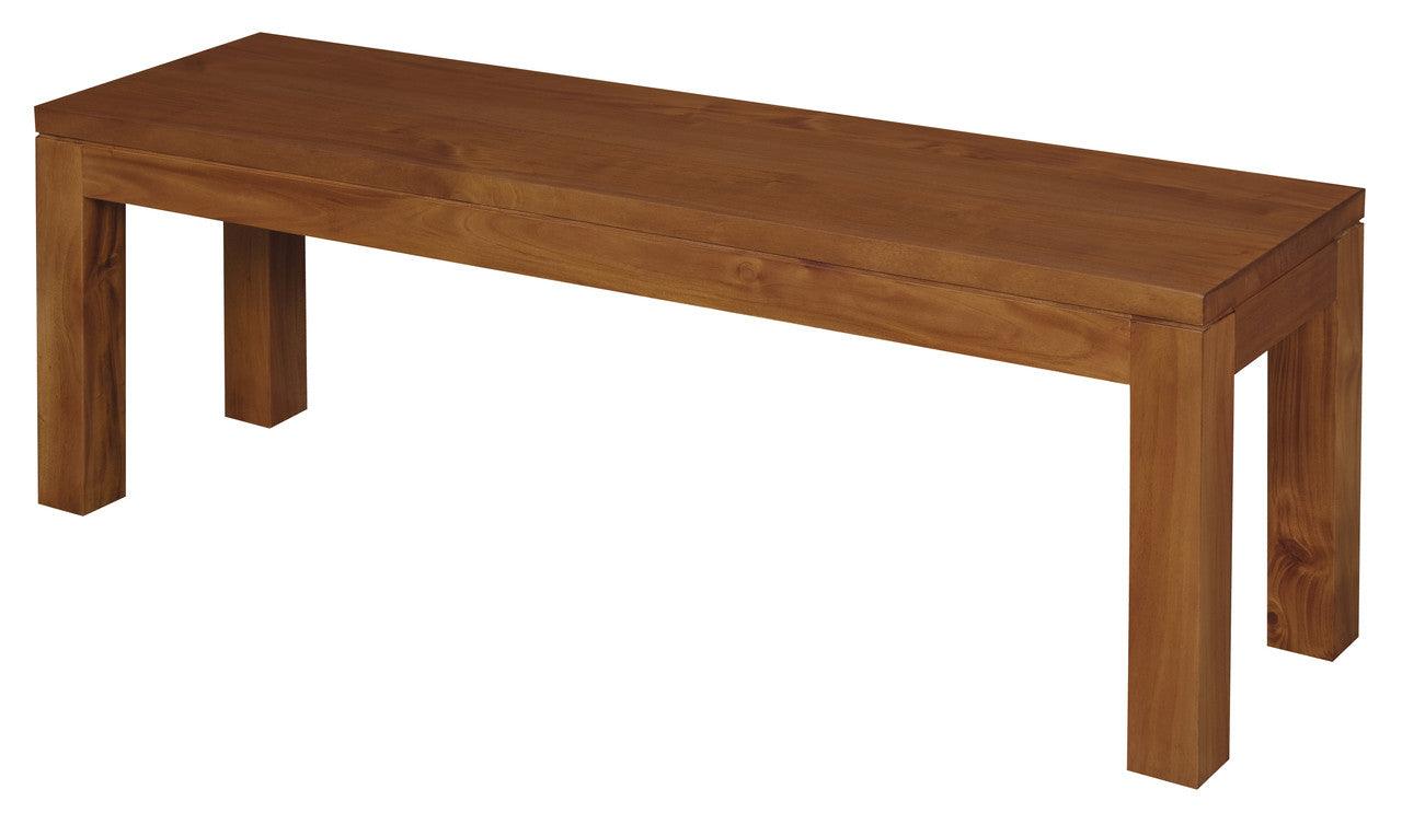 Tilda Solid Mahogany Bench (Light Pecan) - John Cootes