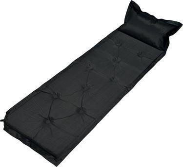 Trailblazer 9-Points Self-Inflatable Polyester Air Mattress With Pillow - BLACK - John Cootes