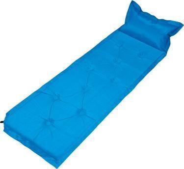 Trailblazer 9-Points Self-Inflatable Polyester Air Mattress With Pillow - BLUE - John Cootes