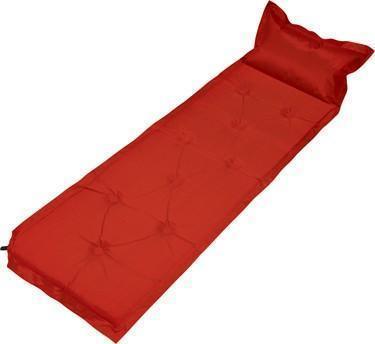 Trailblazer 9-Points Self-Inflatable Polyester Air Mattress With Pillow - RED - John Cootes