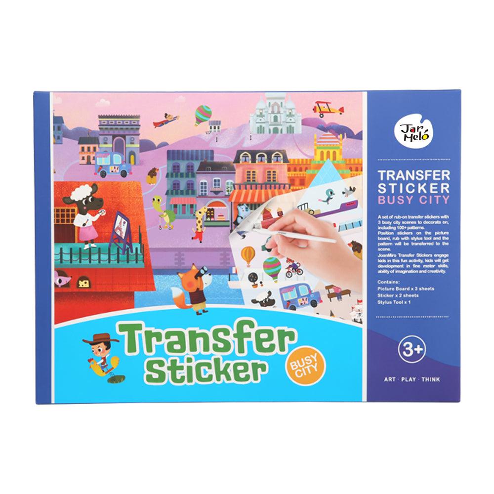 TRANSFER STICKER SCENES SET - BUSY CITY - John Cootes