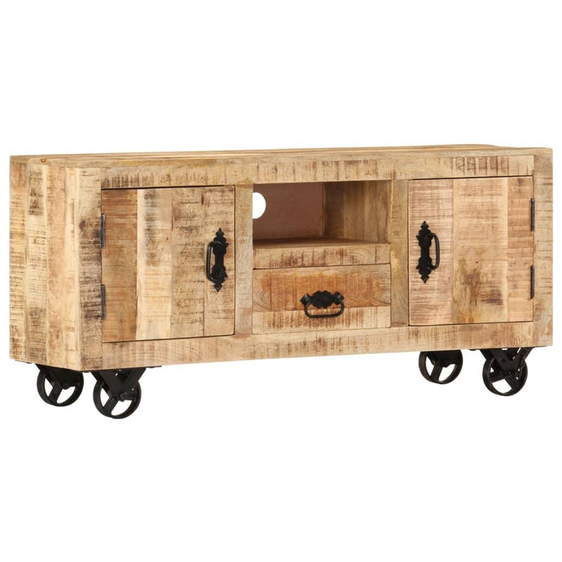 Tv Cabinet Rough Mango Wood 120x30x50 Cm - John Cootes