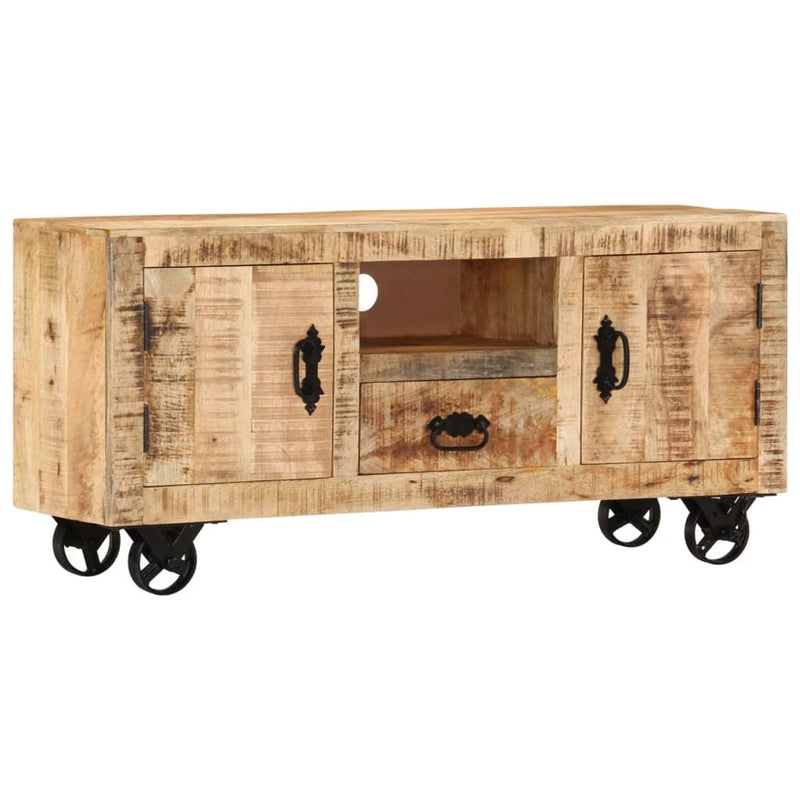Tv Cabinet Rough Mango Wood 120x30x50 Cm - John Cootes