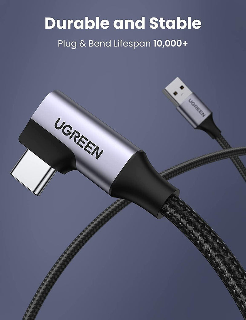 UGREEN 20289 Angled USB-C 3.0 Fast Charge Cable 0.5M - John Cootes