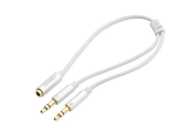 UGREEN 3.5mm Female to 2mm male audio cable - White (20897) - John Cootes