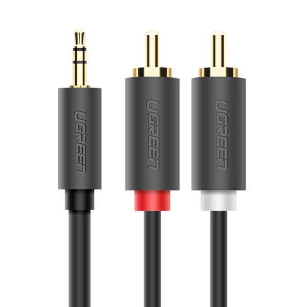 UGREEN 3.5mm male to 2RCA male cable 3M (10512) - John Cootes