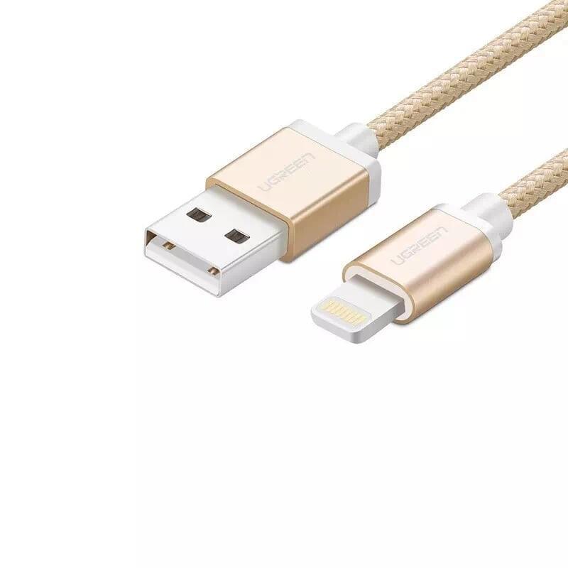 UGREEN 30589 iPhone 8-pin to USB2.0 Sync & Charging Cable 2M Gold - John Cootes