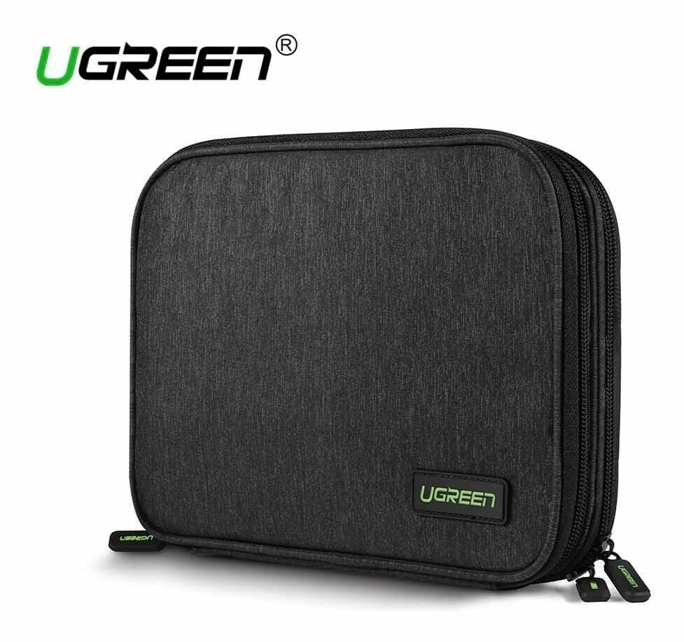 UGREEN 50147 Double Layer Electronic Accessories Organiser Travel Bag - John Cootes