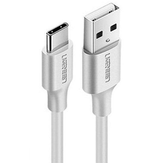 UGREEN 60123 USB 2.0 Type-A to Type-C Male Nickel Plated 2M (White) - John Cootes