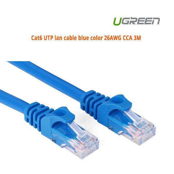 UGREEN Cat6 UTP blue color 26AWG CCA LAN Cable 3M (11203) - John Cootes