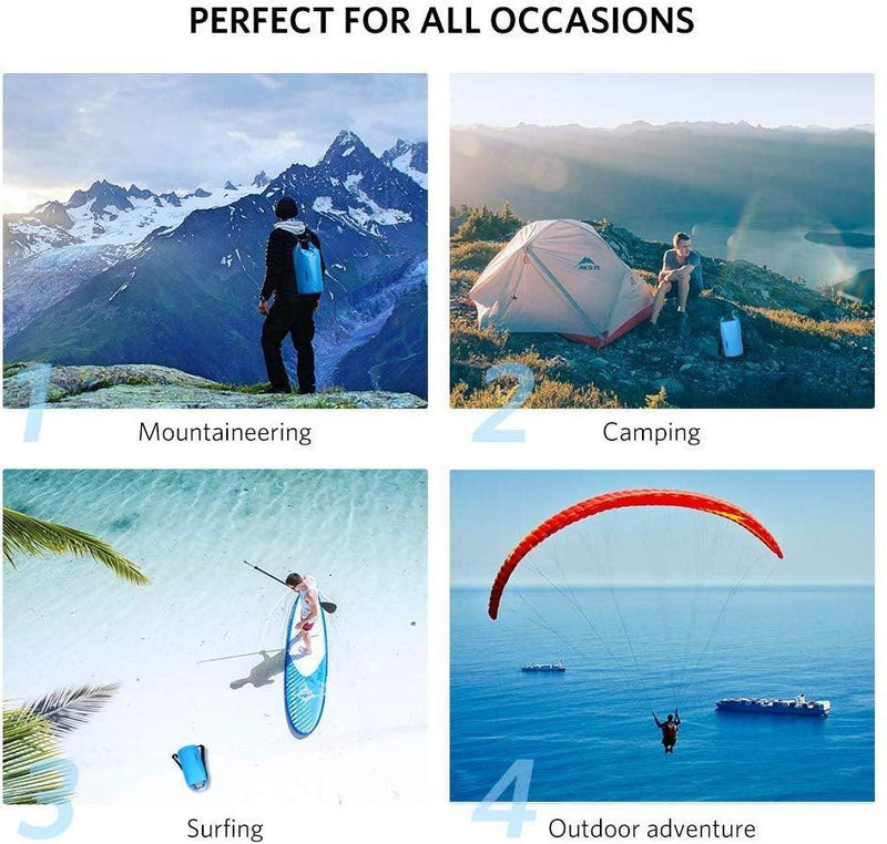 UGREEN Floating Waterproof Dry Bag for Cycling/Biking/Swimming/Rafting/Water Sport - Blue - John Cootes