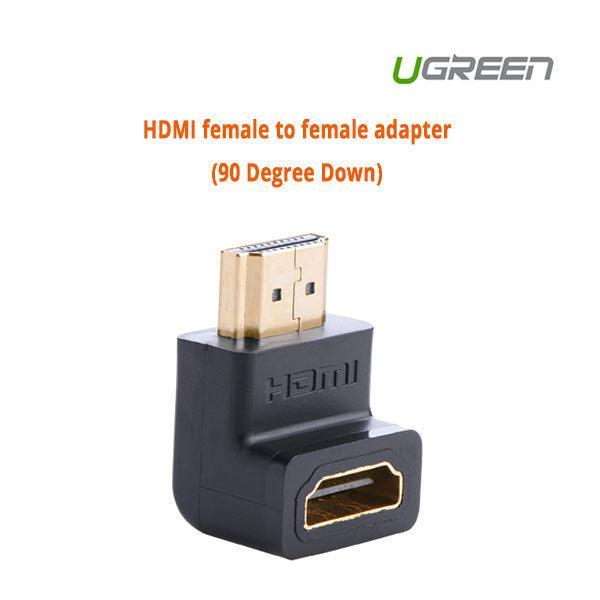 UGREEN HDMI female to female adapter (90 Degree Down) (20109) - John Cootes