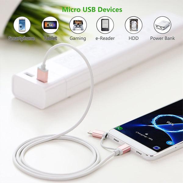 UGREEN Micro-USB to USB Cable with Lightning Adapter (30471)
