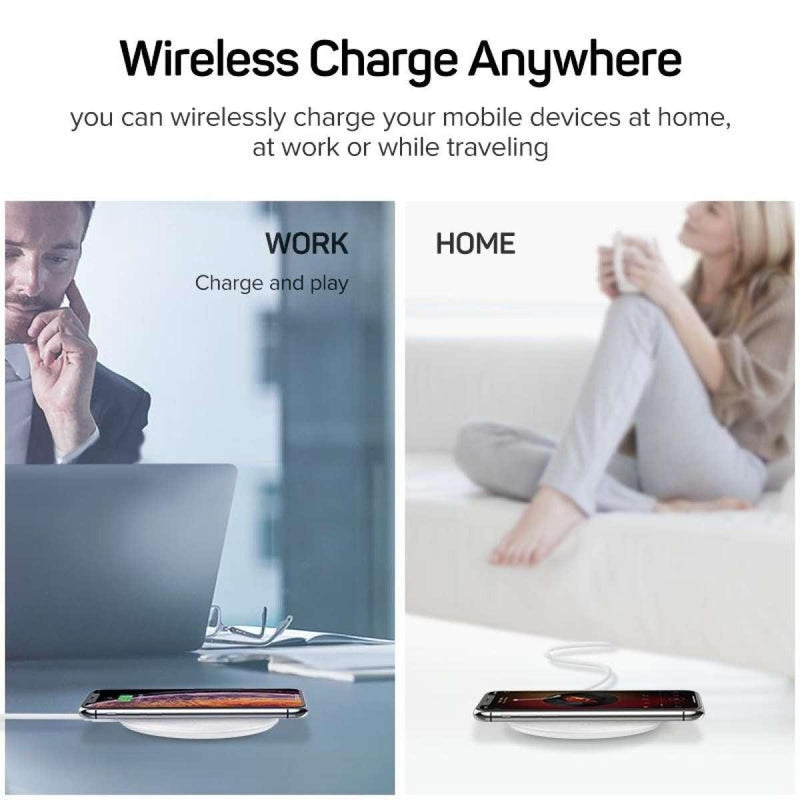 UGREEN QI Wireless charger White 60112 - John Cootes