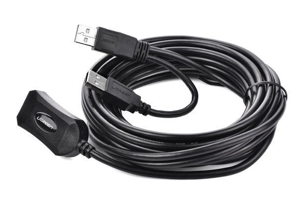 UGREEN USB 2.0 Active Extension Cable 10M with USB Power 5M (20214) - John Cootes