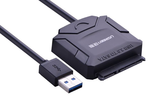 UGREEN USB 3.0 to SATA Converter cable with 12V 2A power adapter (2023
