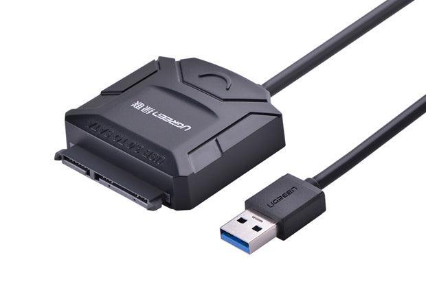 UGREEN USB 3.0 to SATA Converter cable with 12V 2A power adapter (20231) - John Cootes