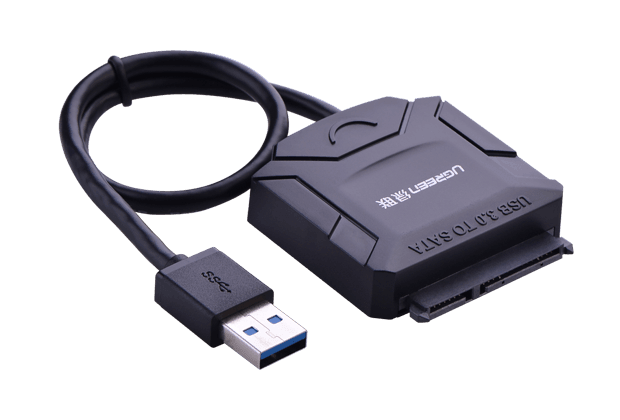 UGREEN USB 3.0 to SATA Converter cable with 12V 2A power adapter (20231) - John Cootes