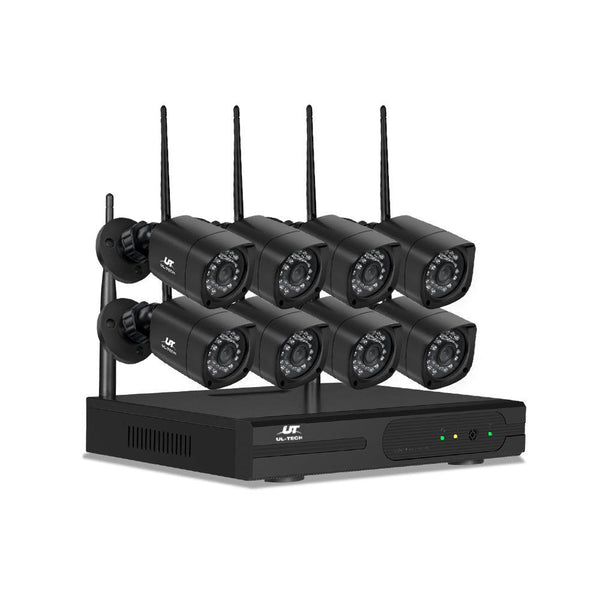 UL-TECH 3MP 8CH NVR Wireless 8 Security Cameras Set - John Cootes