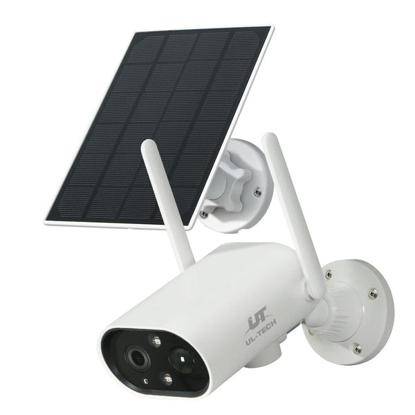 UL-tech 3MP Wireless Security IP Camera Battery Home Outdoor CCTV Solar Panel - John Cootes