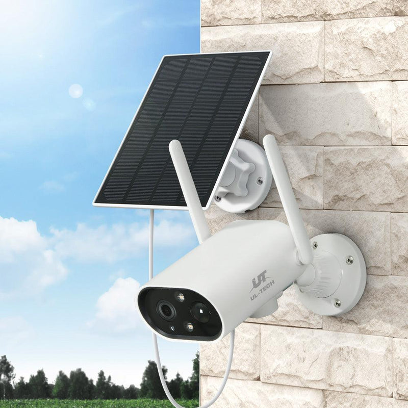 UL-tech 3MP Wireless Security IP Camera Battery Home Outdoor CCTV Solar Panel - John Cootes