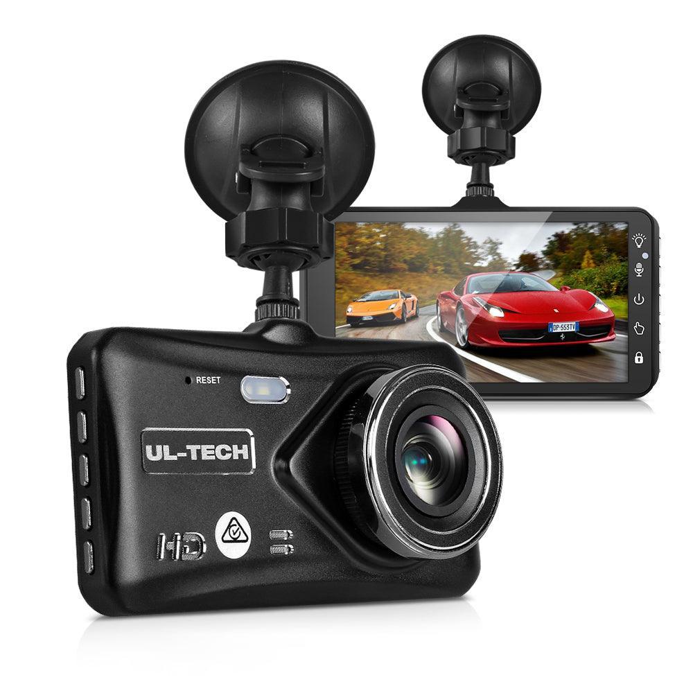 UL Tech 4 Inch Dual Camera Dash Camera - Black - John Cootes