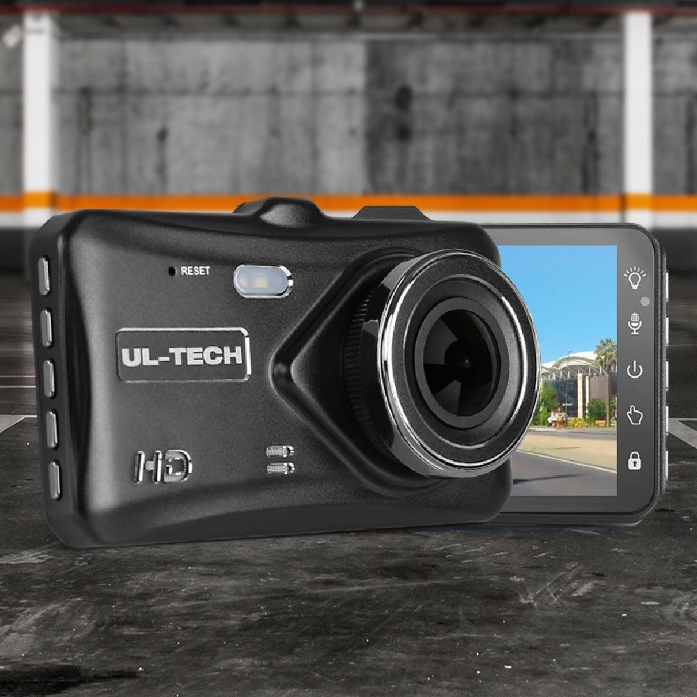 UL Tech 4 Inch Dual Camera Dash Camera - Black - John Cootes