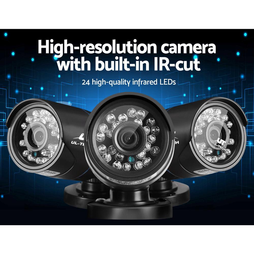 UL-Tech CCTV 8x 5MP PRO Security Camera System 8CH Super HD 5in1 DVR - John Cootes