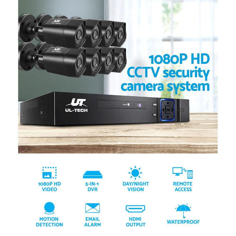 UL-tech CCTV Camera Home Security System 8CH DVR 1080P 1TB Hard Drive Outdoor - John Cootes