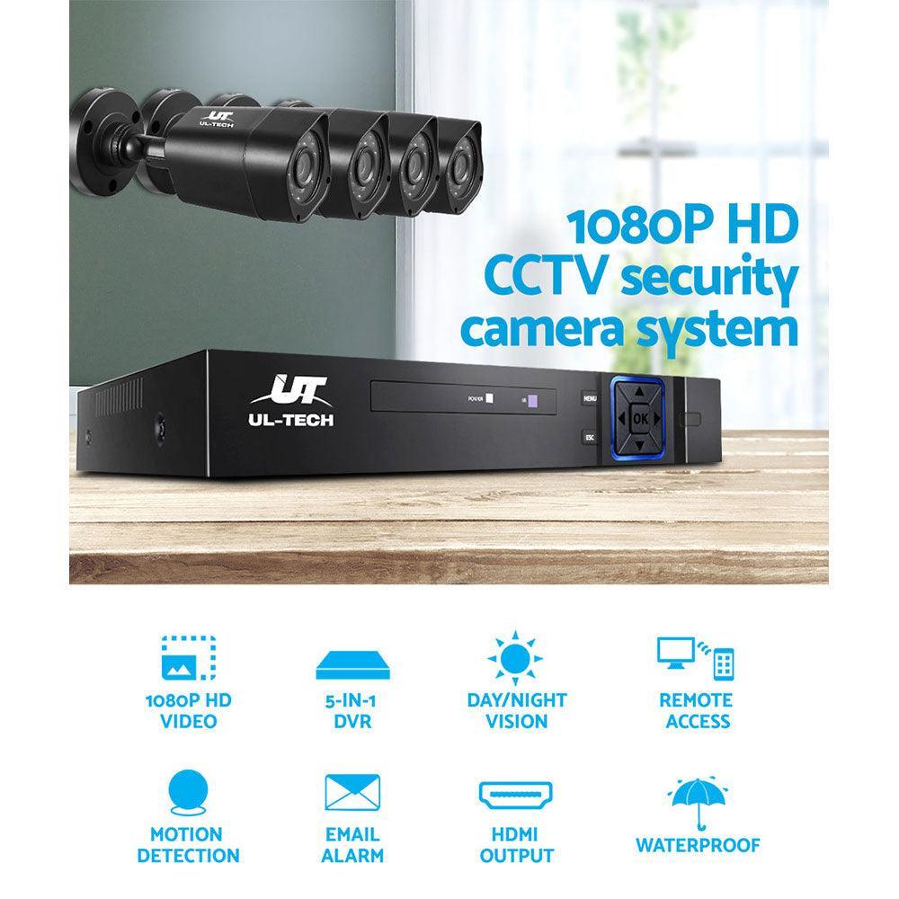 UL-tech CCTV Camera Home Security System 8CH DVR 1080P Cameras Outdoor Day Night - John Cootes