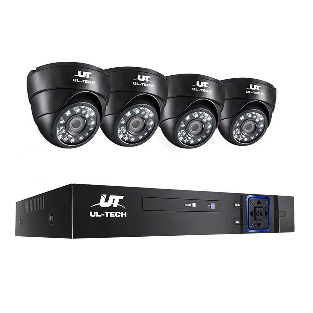 UL-tech CCTV Security Camera Home System DVR 1080P IP Long Range 4 Dome Cameras - John Cootes