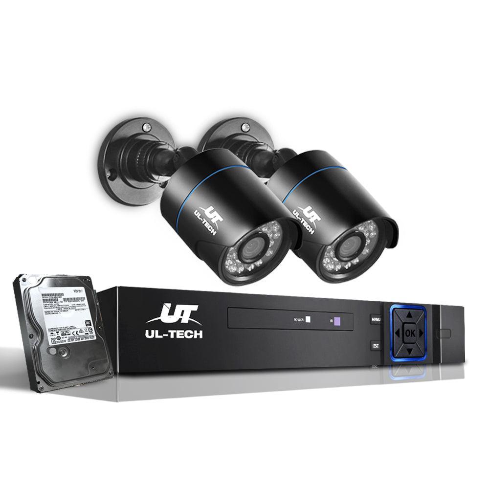 UL-Tech CCTV Security System 2TB 4CH DVR 1080P 2 Camera Sets - John Cootes