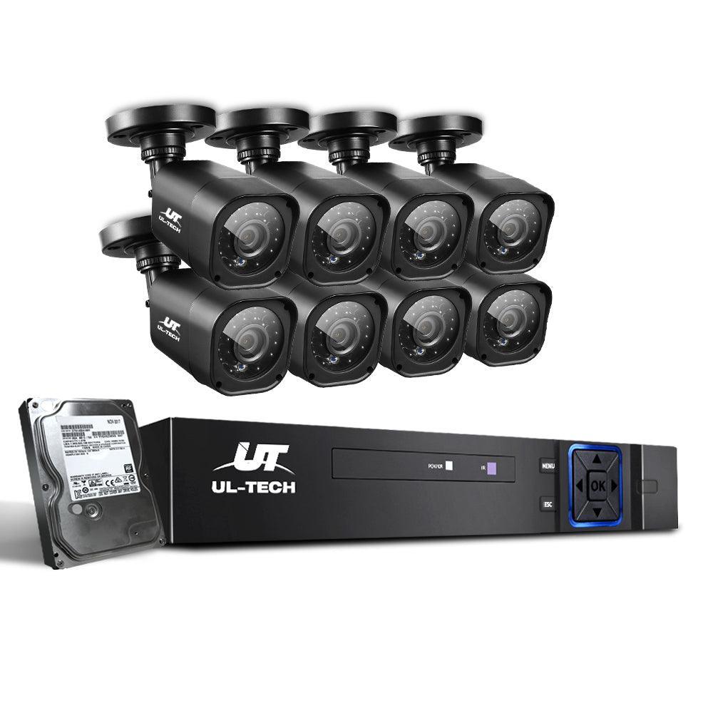 UL-Tech CCTV Security System 2TB 8CH DVR 1080P 8 Camera Sets - John Cootes