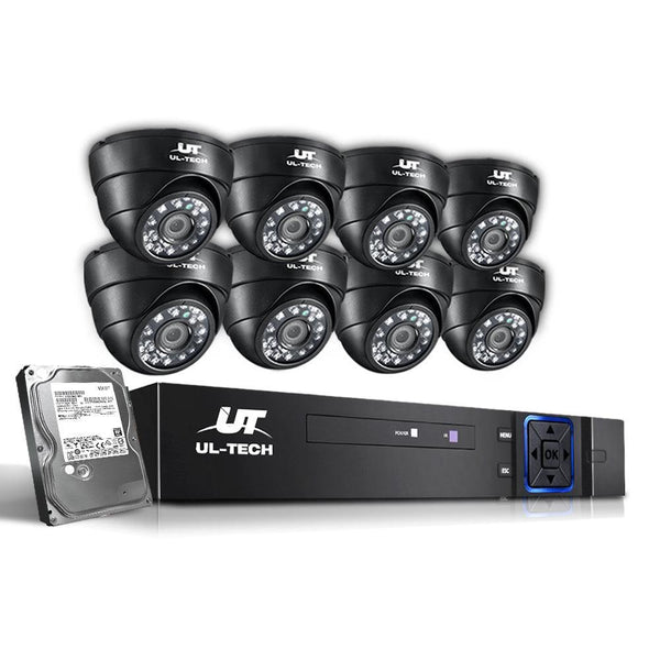UL-Tech CCTV Security System 2TB 8CH DVR 1080P 8 Camera Sets - John Cootes