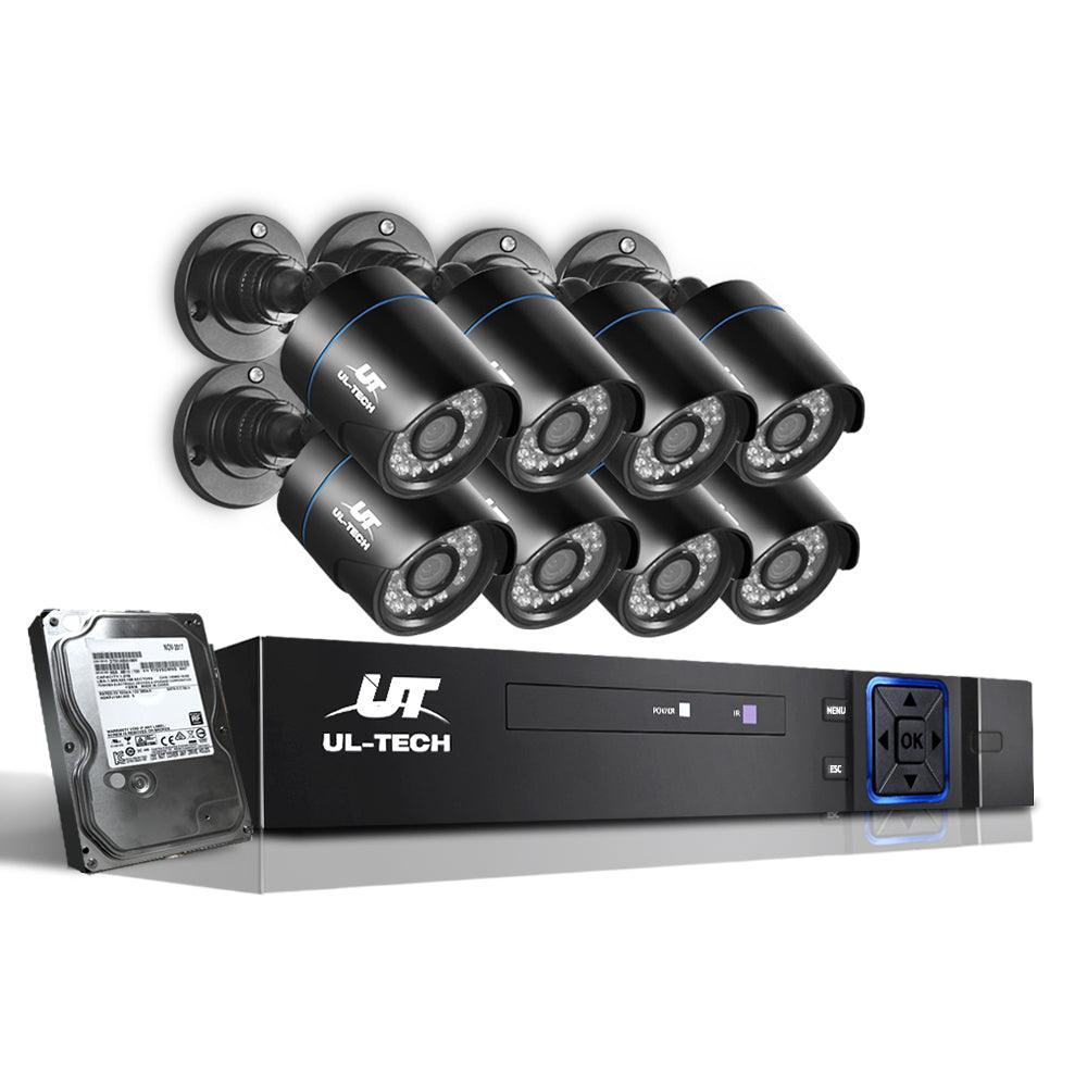 UL-Tech CCTV Security System 2TB 8CH DVR 1080P 8 Camera Sets - John Cootes