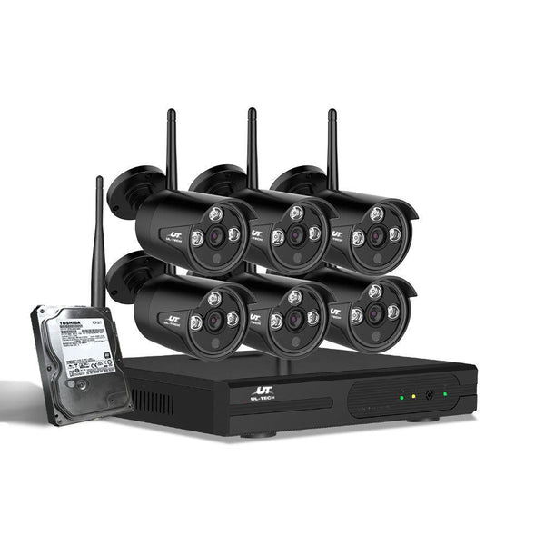 UL-tech CCTV Wireless Security Camera System 8CH Home Outdoor WIFI 6 Bullet Cameras Kit 1TB - John Cootes
