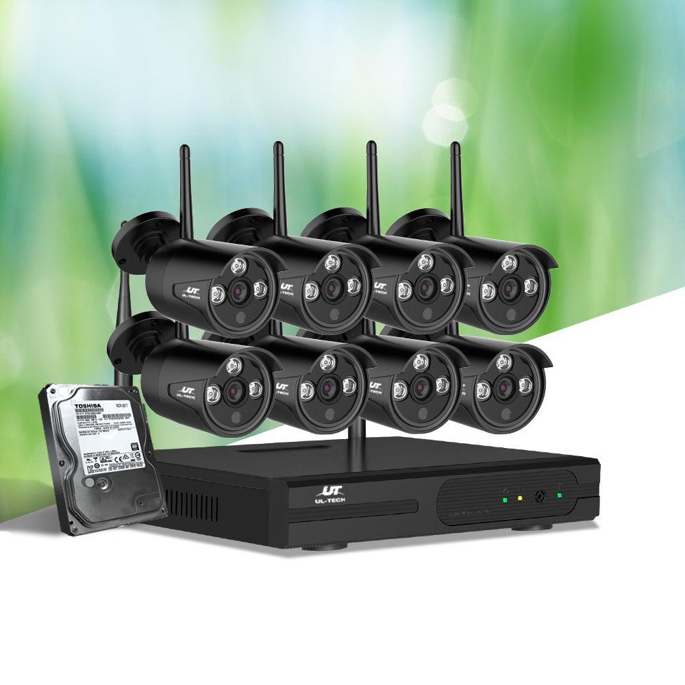 UL-Tech CCTV Wireless Security System 2TB 8CH NVR 1080P 8 Camera Sets - John Cootes