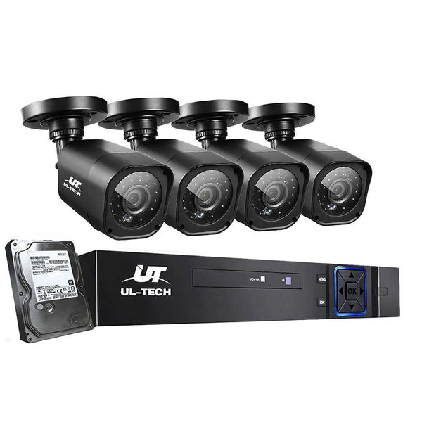 UL-tech Home CCTV Security System Camera 4CH DVR 1080P 1500TVL 1TB Outdoor Home - John Cootes