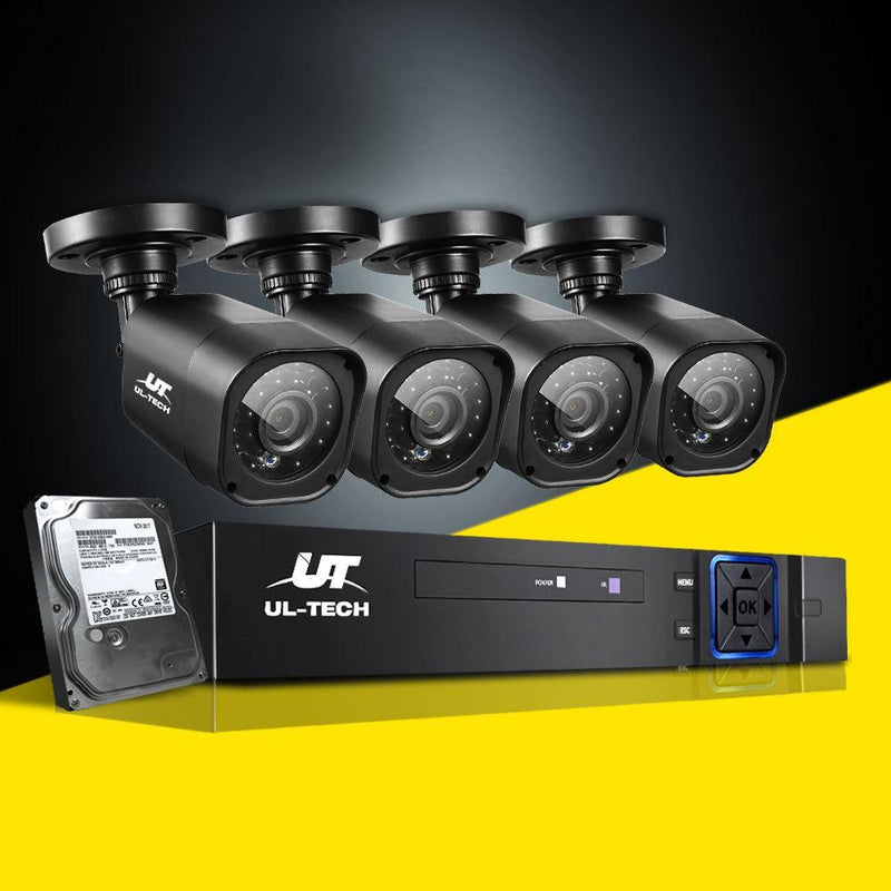 UL-tech Home CCTV Security System Camera 4CH DVR 1080P 1500TVL 1TB Outdoor Home - John Cootes