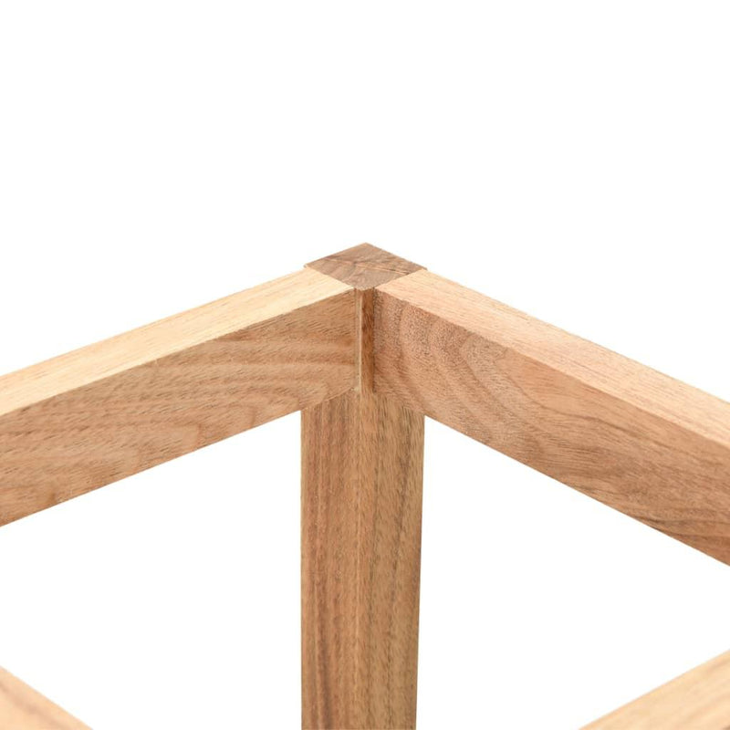 Umbrella Stand Solid Walnut Wood 18x18x50 Cm - John Cootes