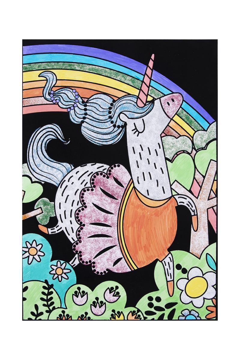 UNICORN VELVET COLOURING CRAFT KIT - John Cootes