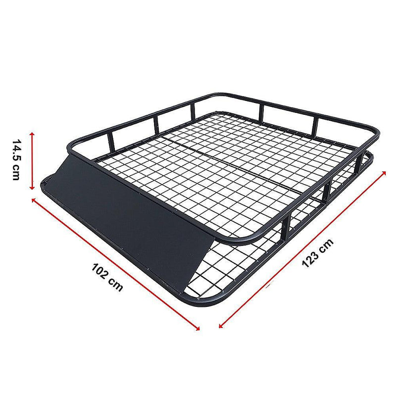 Universal Roof Rack Basket - Car Luggage Carrier Steel Cage Vehicle Cargo - John Cootes