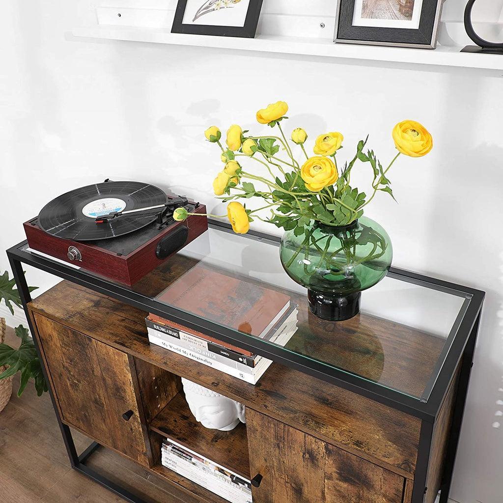 VASAGLE Sideboard Rustic Brown and Black LSC014B01 - John Cootes