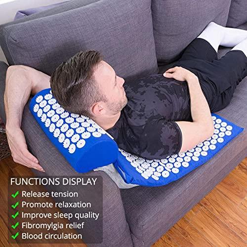 Verpeak Acupressure Mat & Pillow & Bag Blue VP-MT-132-OTI - John Cootes