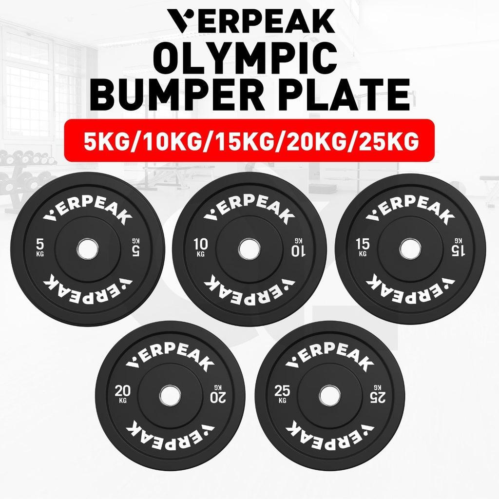 VERPEAK Black Bumper weight plates-Olympic (15kgx1) VP-WP-102-FP / VP-WP-102-LX - John Cootes