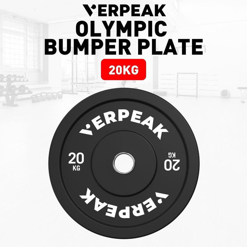 VERPEAK Black Bumper weight plates-Olympic (15kgx1) VP-WP-102-FP / VP-WP-102-LX - John Cootes