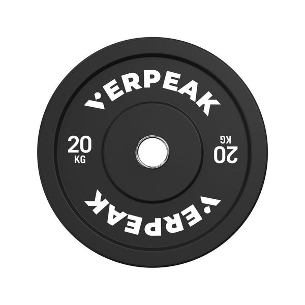 VERPEAK Black Bumper weight plates-Olympic (20kgx1) VP-WP-103-FP / VP-WP-103-LX - John Cootes